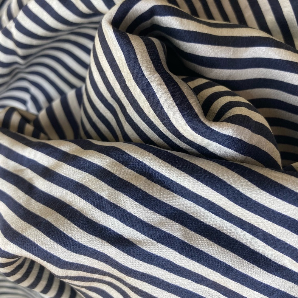 90s Silk Striped Blouse